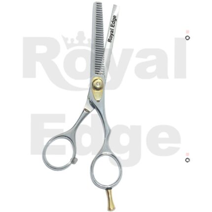 Mirror Finish Hair Salon Thinning Scissors Available Sizes 5.0, 5.5", 6.0" Razor Edge Sharp with adjustable dial. Different dials option are also available. This is also available in our all finishes like Rainbow , Blue, Black, Powder Coated, Art Work etc.